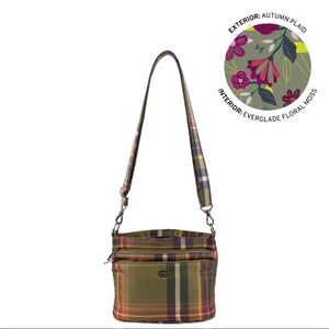 Lug Corral Crossbody Bag NWT Autumn Plaid